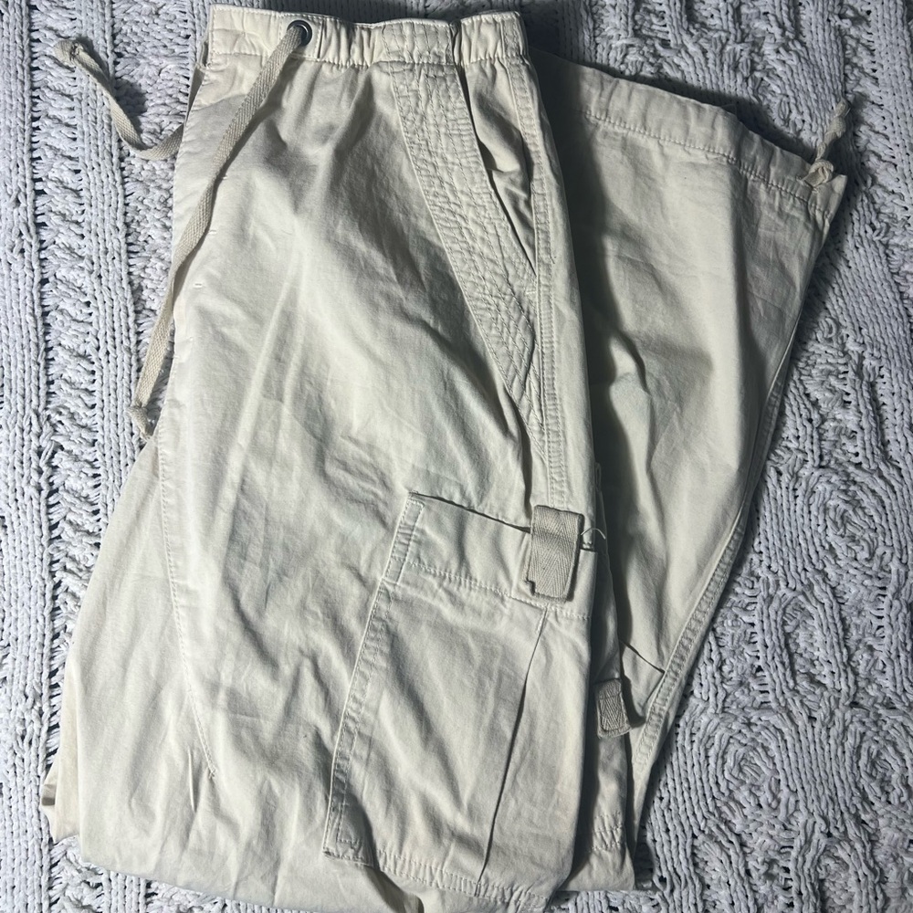 Unisex Jaded London Cream/Khaki Cargo Pants